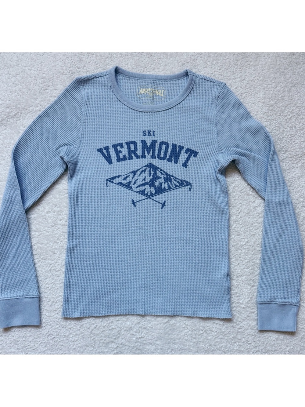 AEO Vermont Ski Waffle Knit Shirt